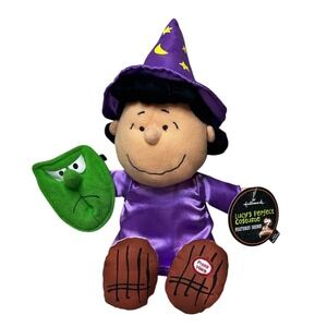 Hallmark Peanuts Lucy's‎ Perfect Costume Plush | Witch Halloween Doll with Sound